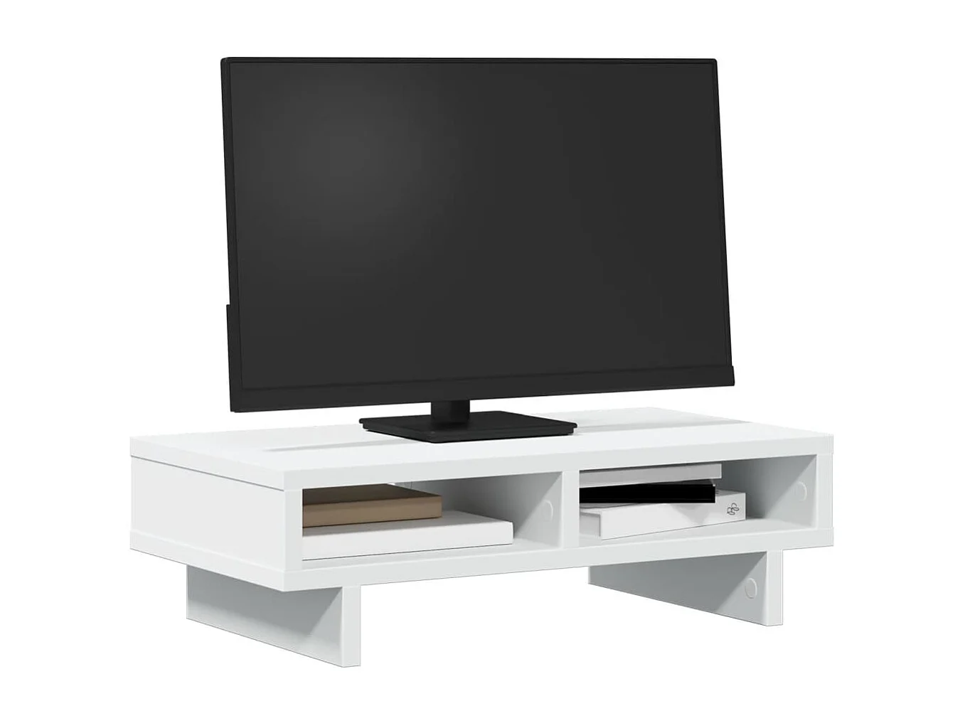 Suporte para monitor branco 50x27x15 cm madeira projetada