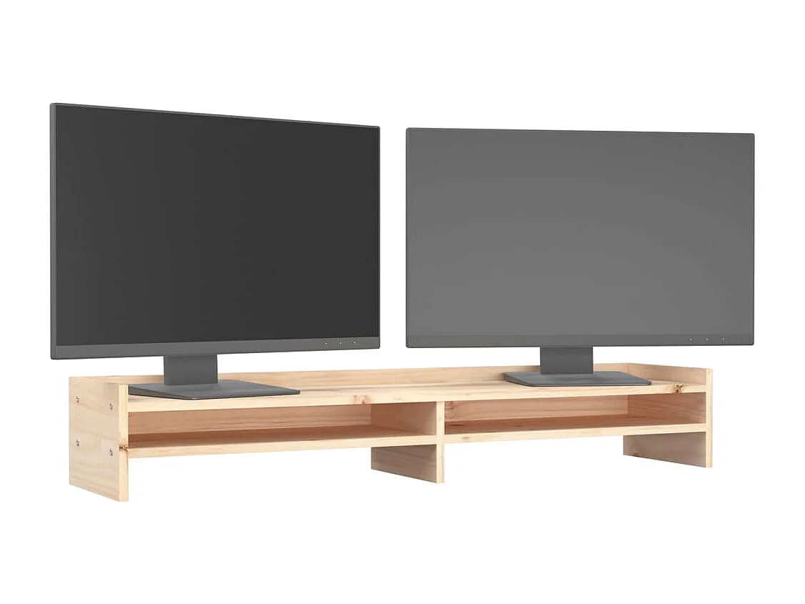 Soporte para monitor 100x24x16 cm Madera maciza de pino