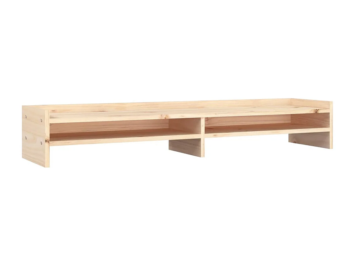 Suporte para monitor 100x24x16 cm Madeira maciça de pinho