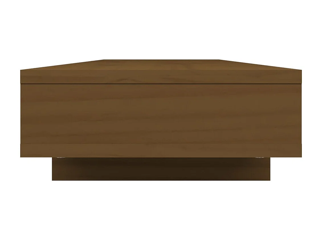 Soporte para monitor Marrón miel 100x27x14 cm Madera maciza de pino