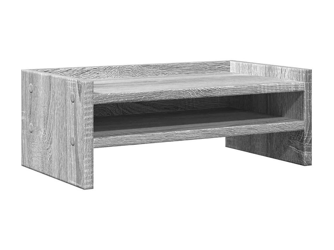 Support de moniteur sonoma gris 42x24x16 cm bois d'ingénierie