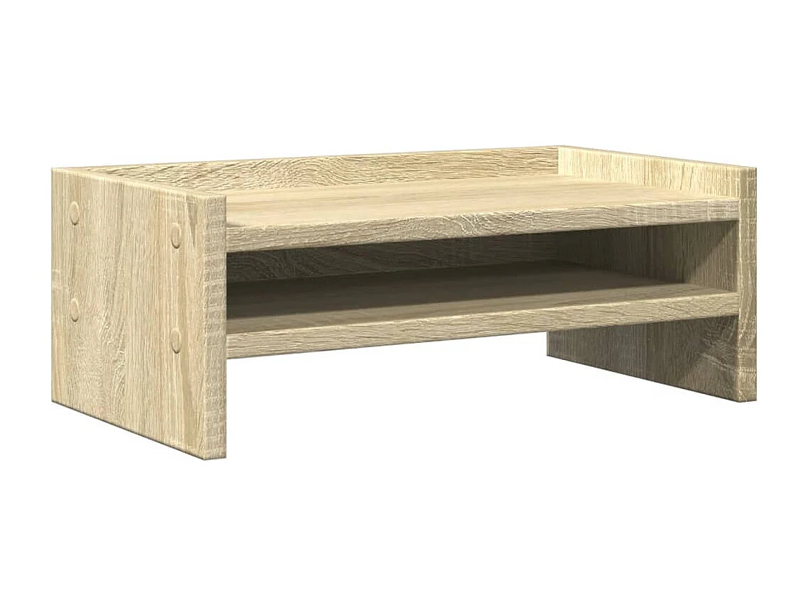 Supporto per monitor in rovere Sonoma 42x24x16 cm in derivati del legno