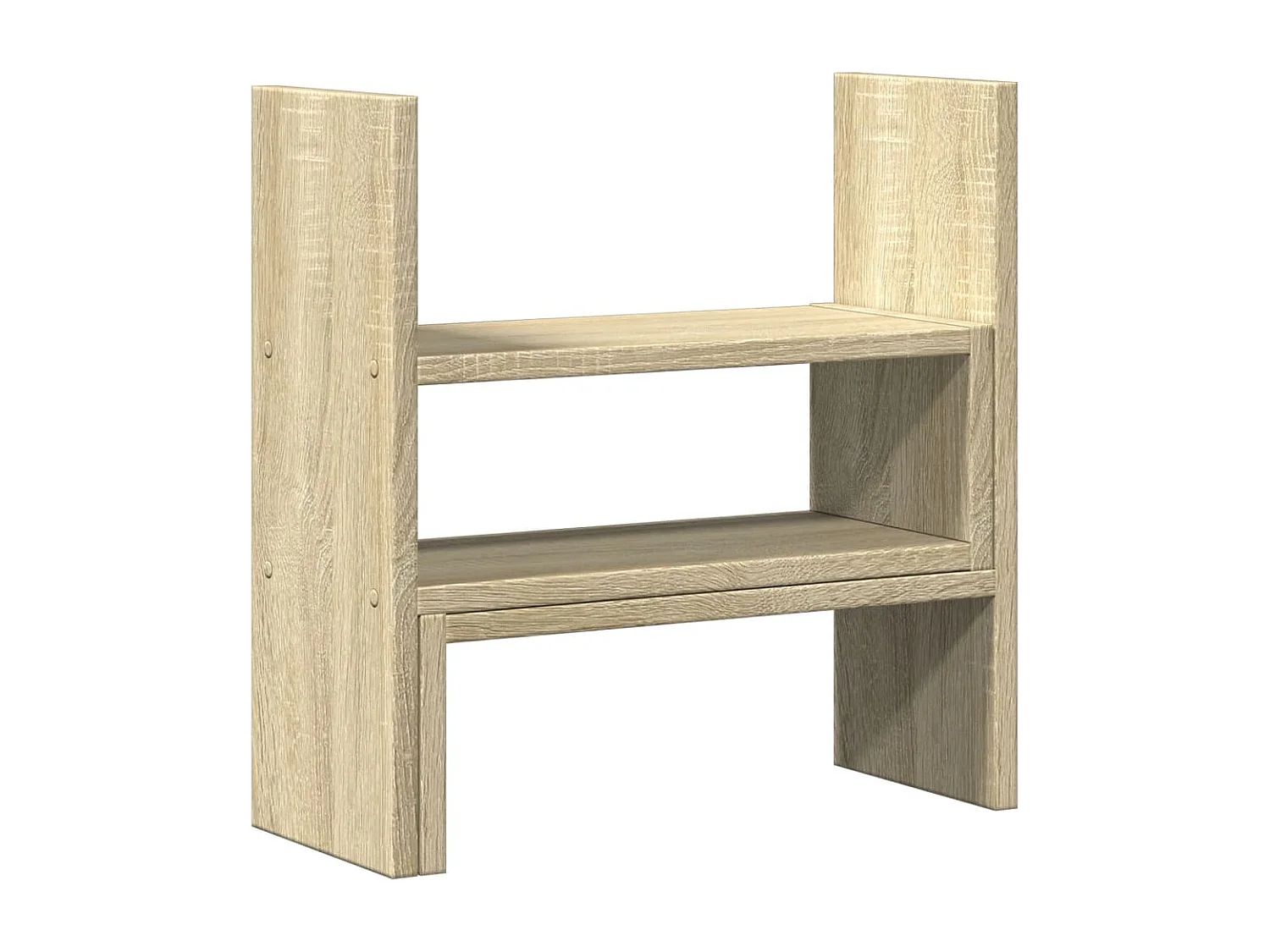 Organiseur de bureau réglable chêne sonoma bois d'ingénierie