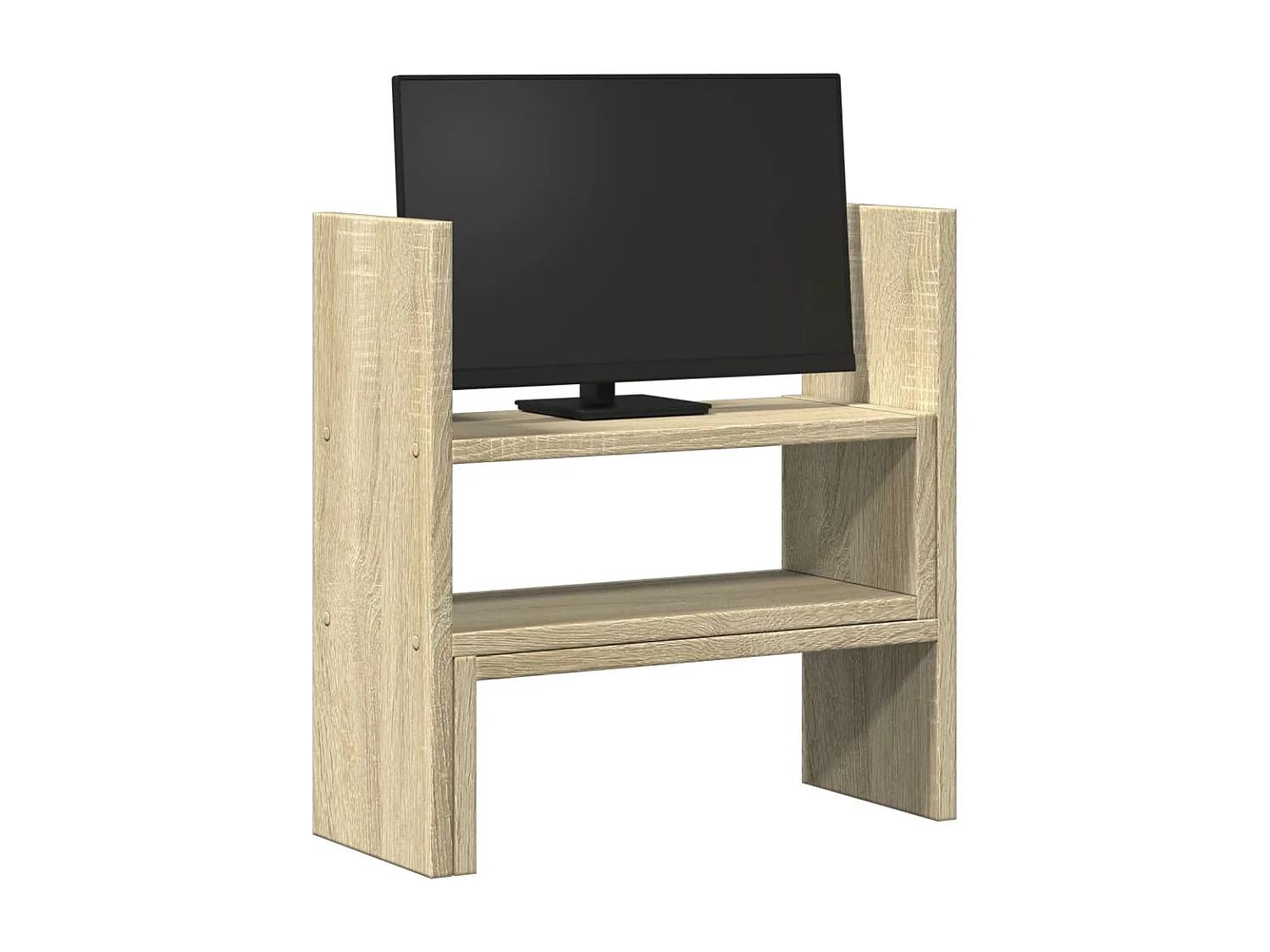 Organiseur de bureau réglable chêne sonoma bois d'ingénierie