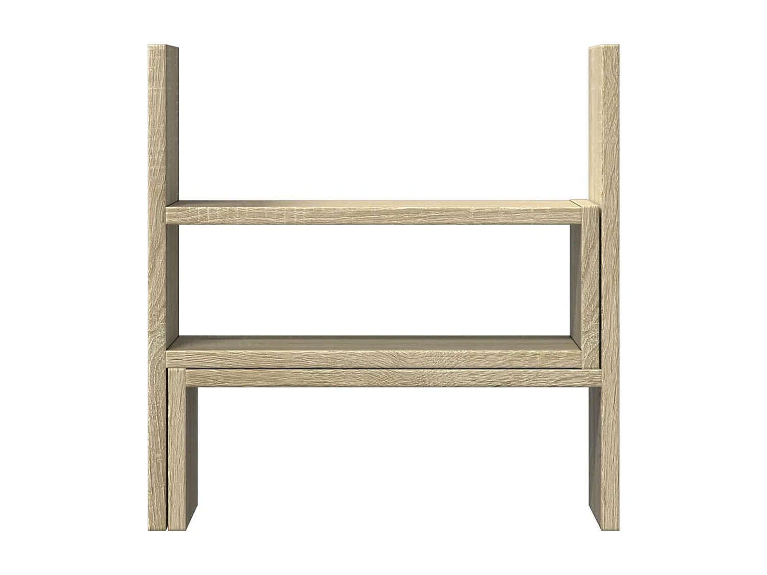 Organiseur de bureau réglable chêne sonoma bois d'ingénierie