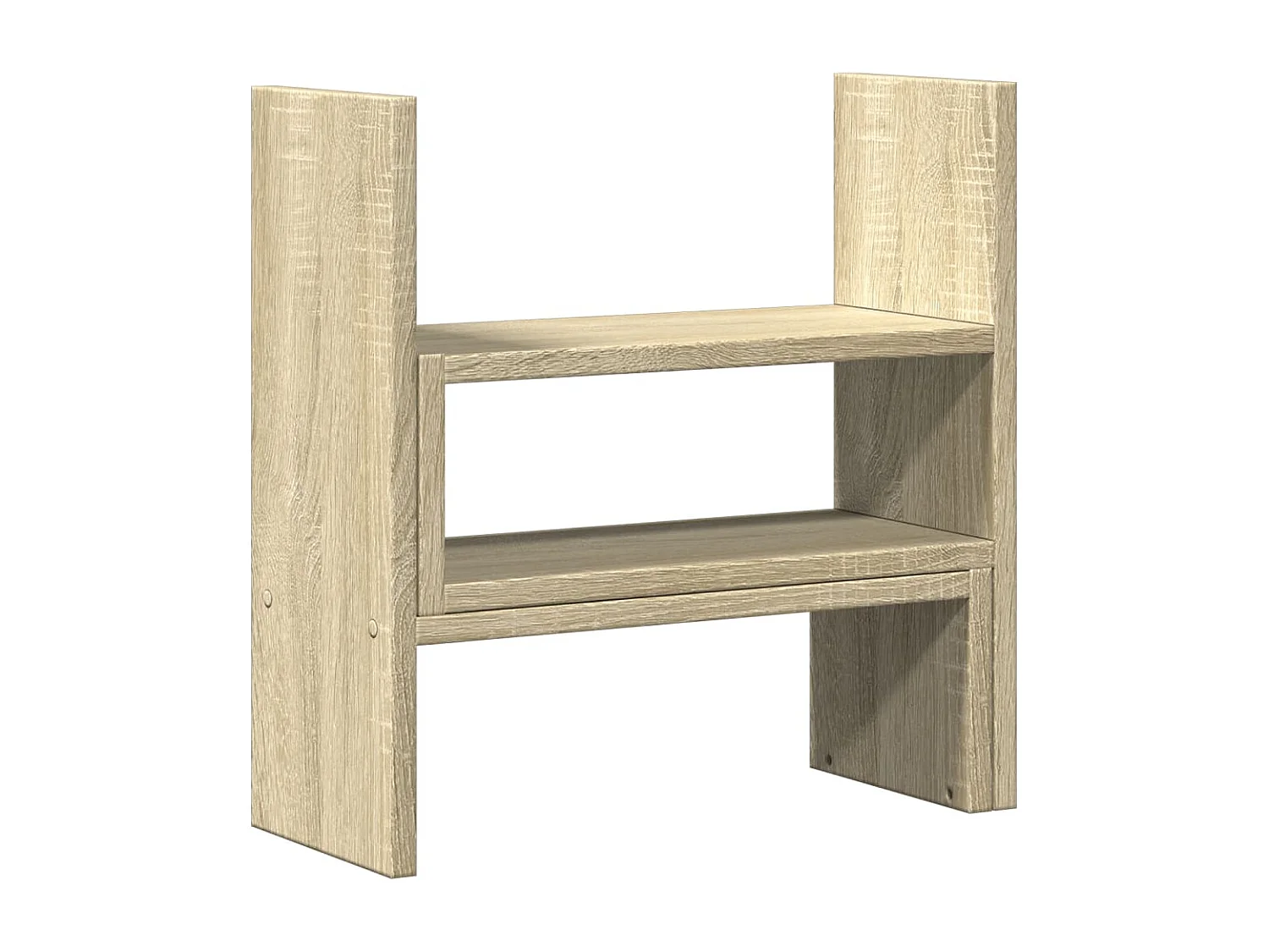 Organiseur de bureau réglable chêne sonoma bois d'ingénierie