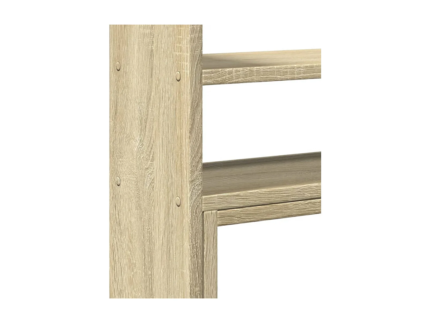 Organiseur de bureau réglable chêne sonoma bois d'ingénierie