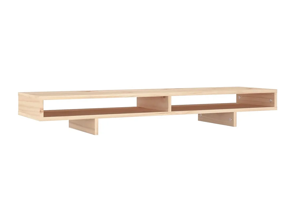 Soporte para monitor 100x27x14 cm Madera maciza de pino