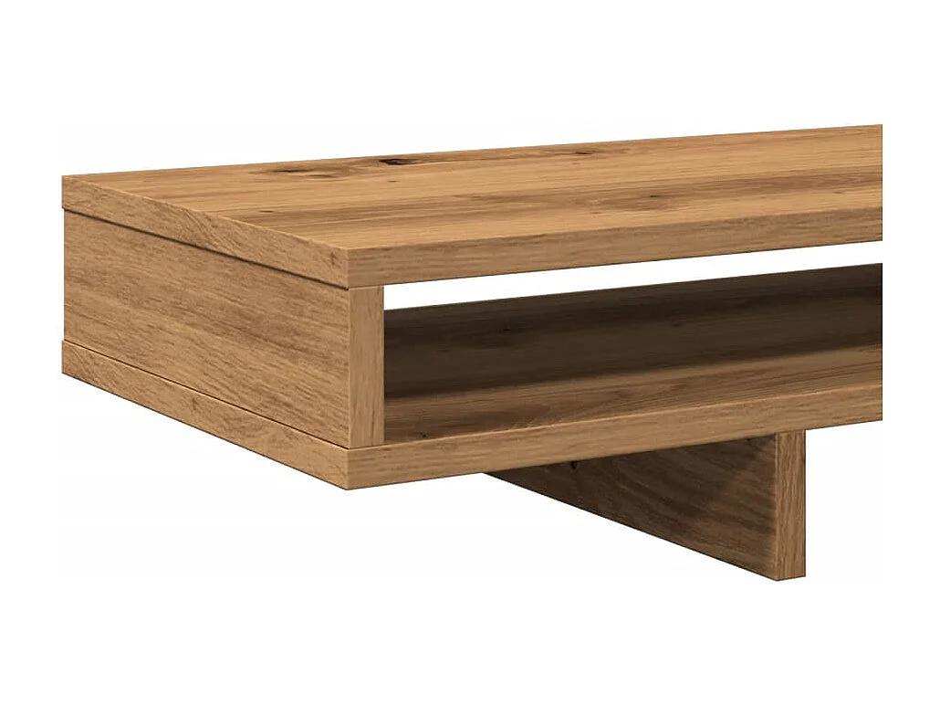 Soporte para monitor artesanal de roble 100x27x15cm madera contrachapada