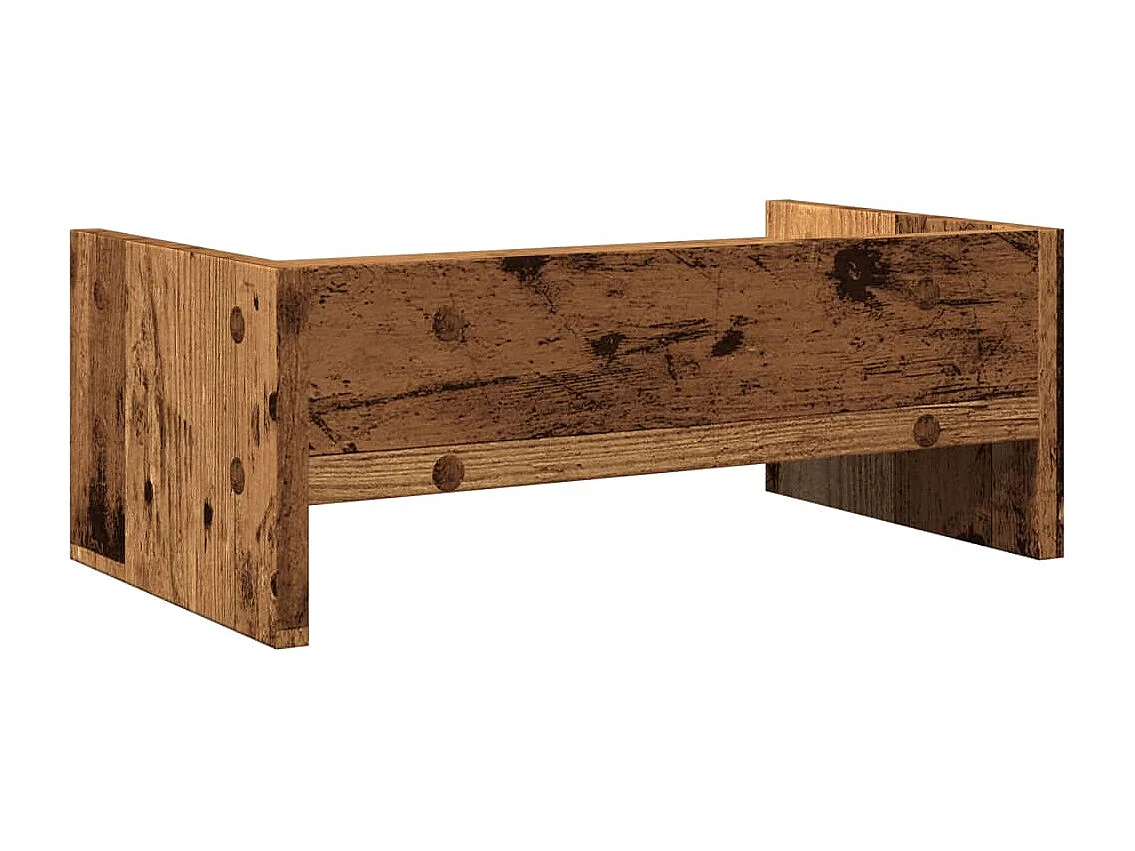 Support de moniteur vieux bois 42x24x16 cm bois d'ingénierie