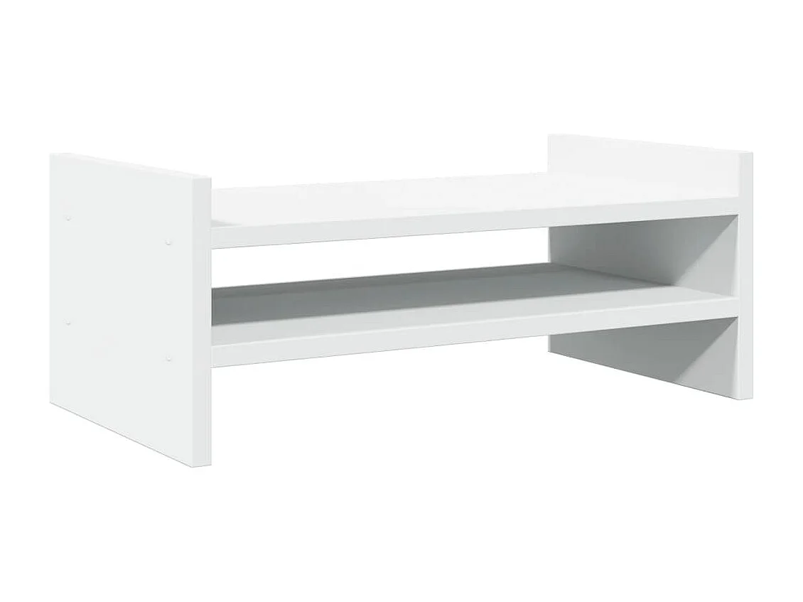 Suporte de monitor branco 50x27x20 cm madeira projetada