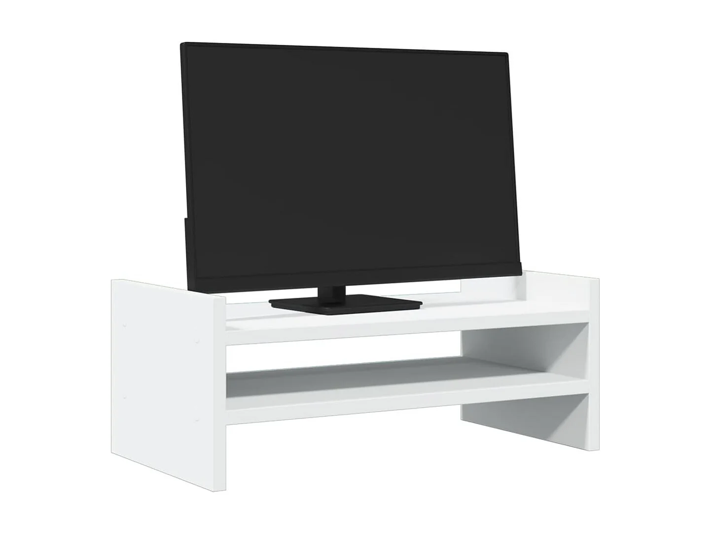 Suporte de monitor branco 50x27x20 cm madeira projetada