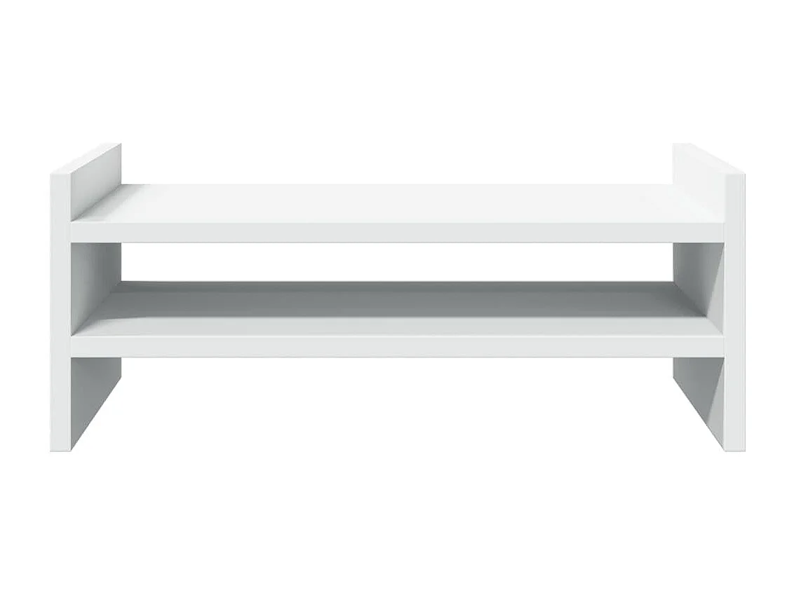 Suporte de monitor branco 50x27x20 cm madeira projetada