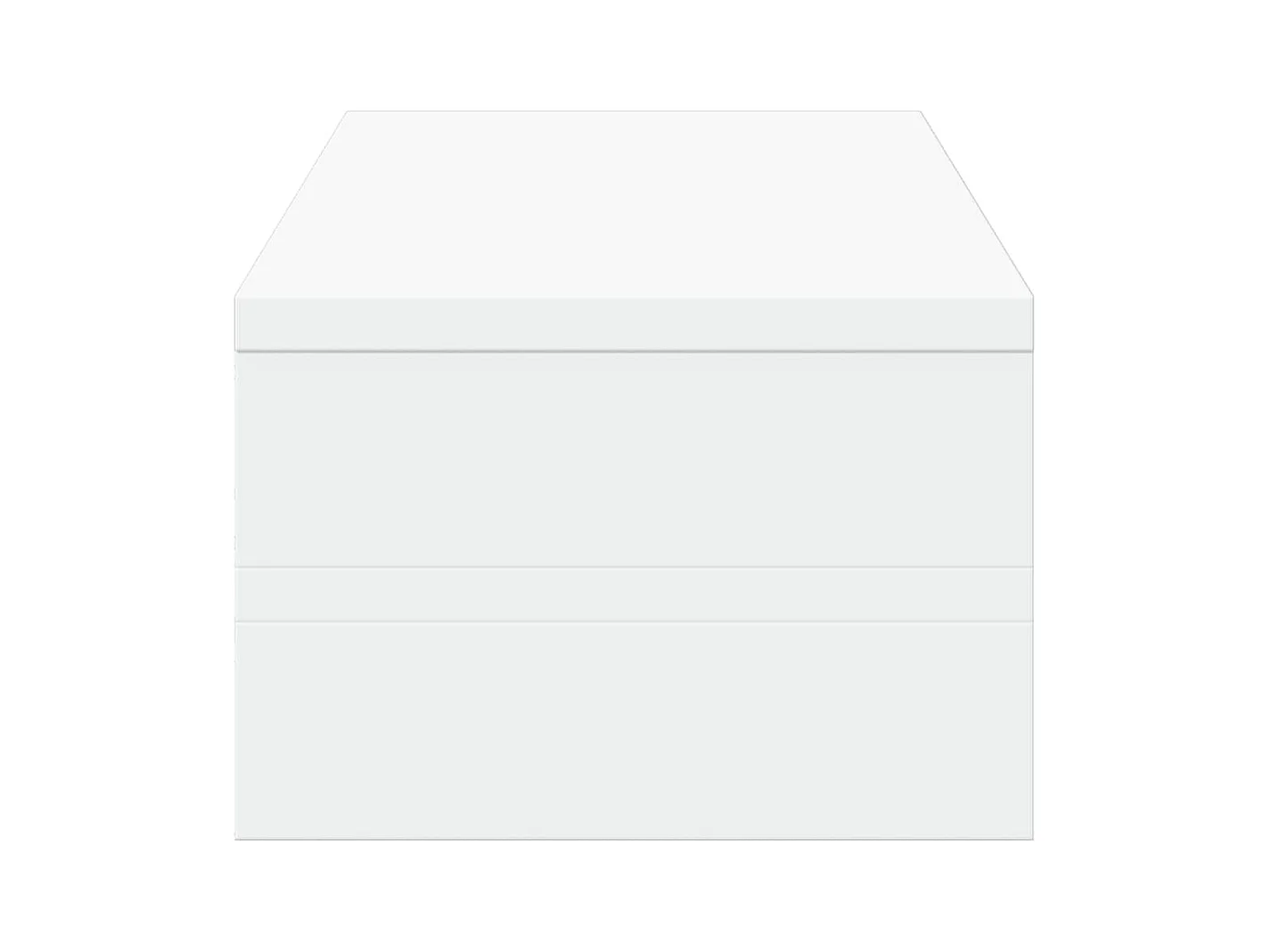 Support de moniteur blanc 54x22x15 cm bois d'ingénierie