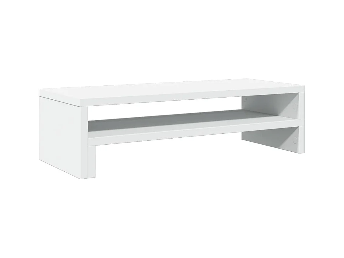 Support de moniteur blanc 54x22x15 cm bois d'ingénierie