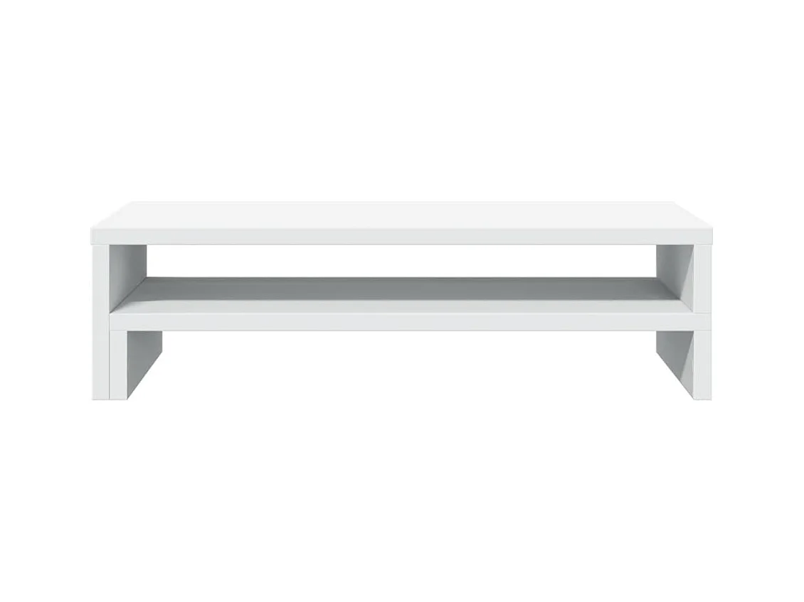 Support de moniteur blanc 54x22x15 cm bois d'ingénierie