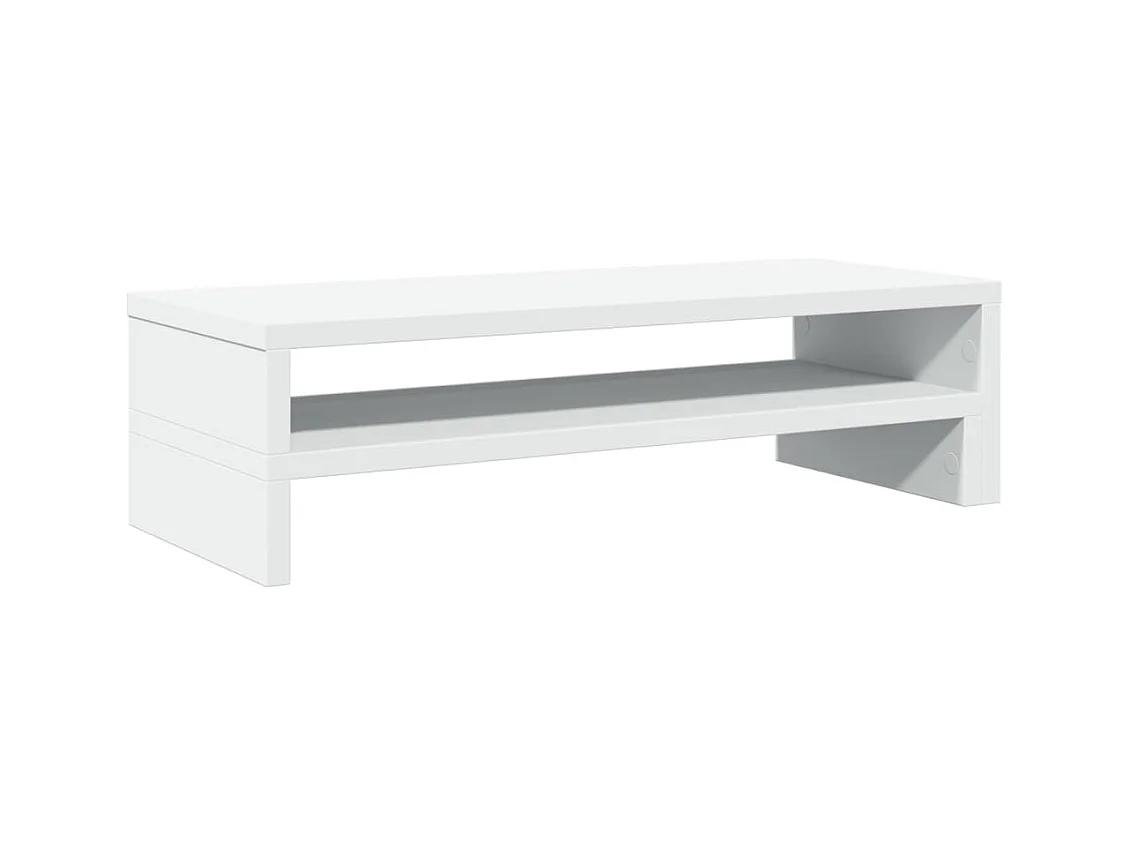 Support de moniteur blanc 54x22x15 cm bois d'ingénierie