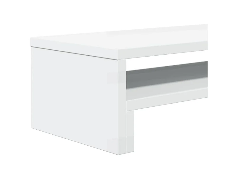 Support de moniteur blanc 54x22x15 cm bois d'ingénierie