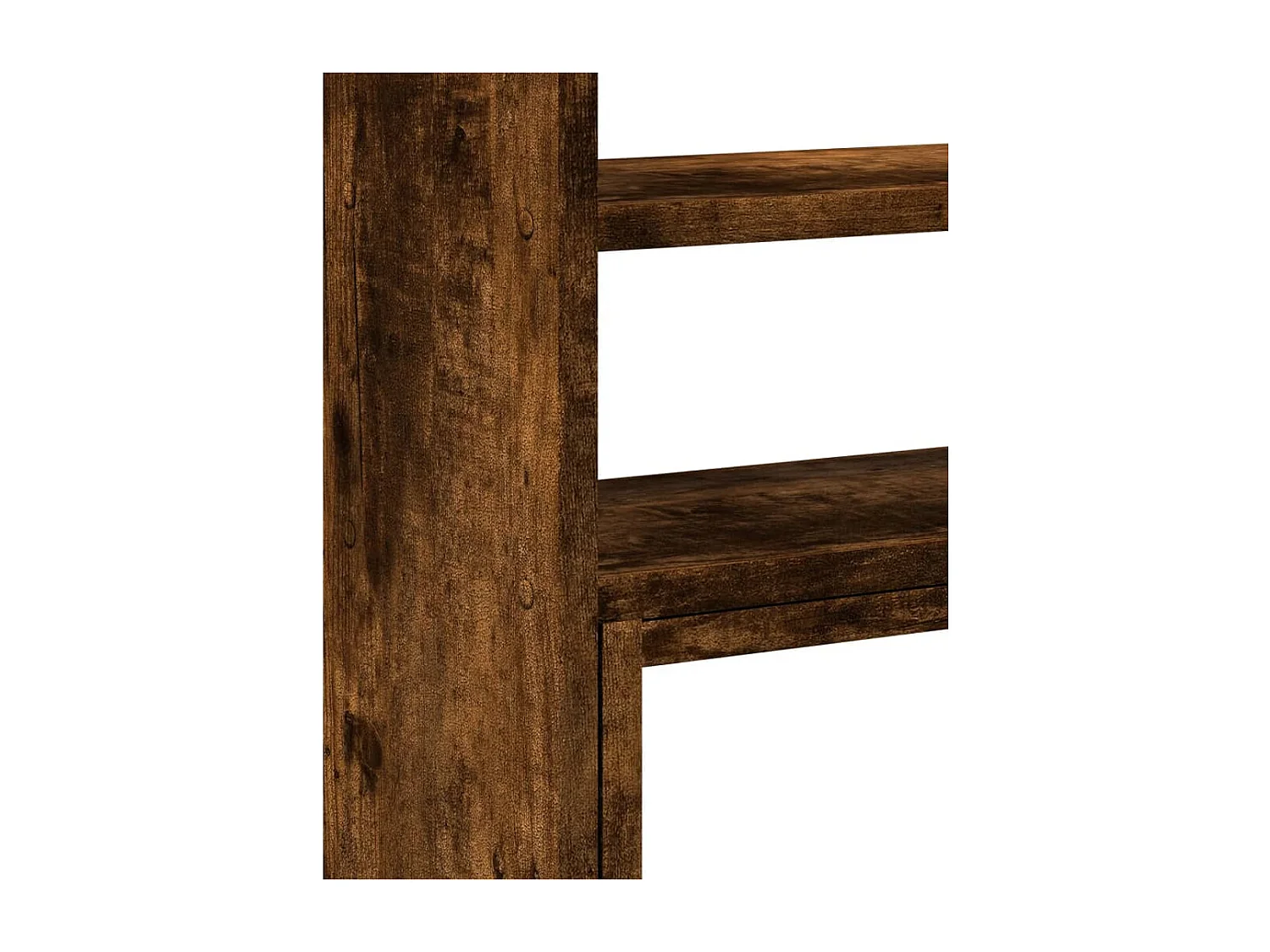 Organizer da scrivania regolabile in MDF rovere affumicato