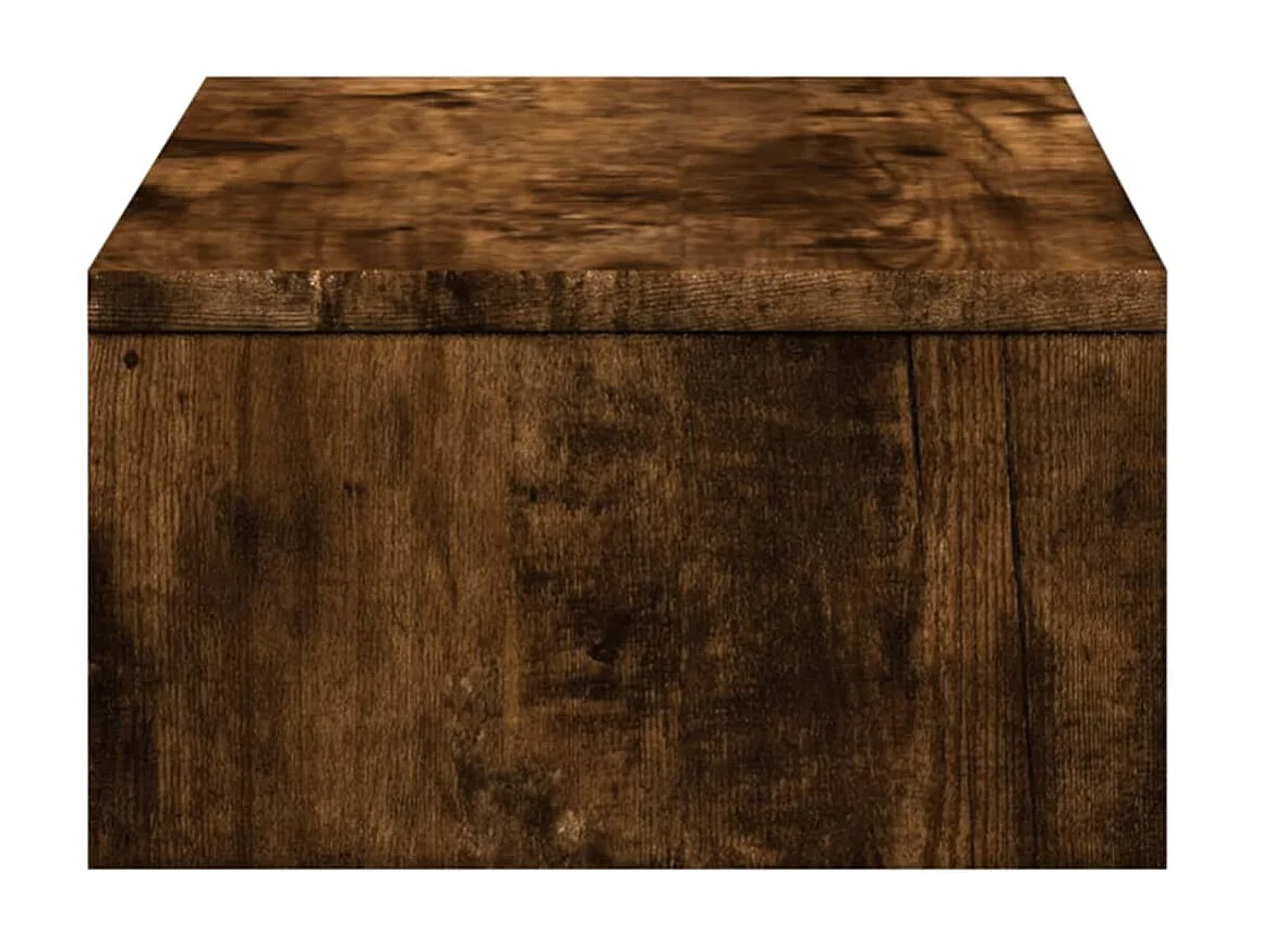 Supporto per monitor con cassetti in MDF rovere affumicato