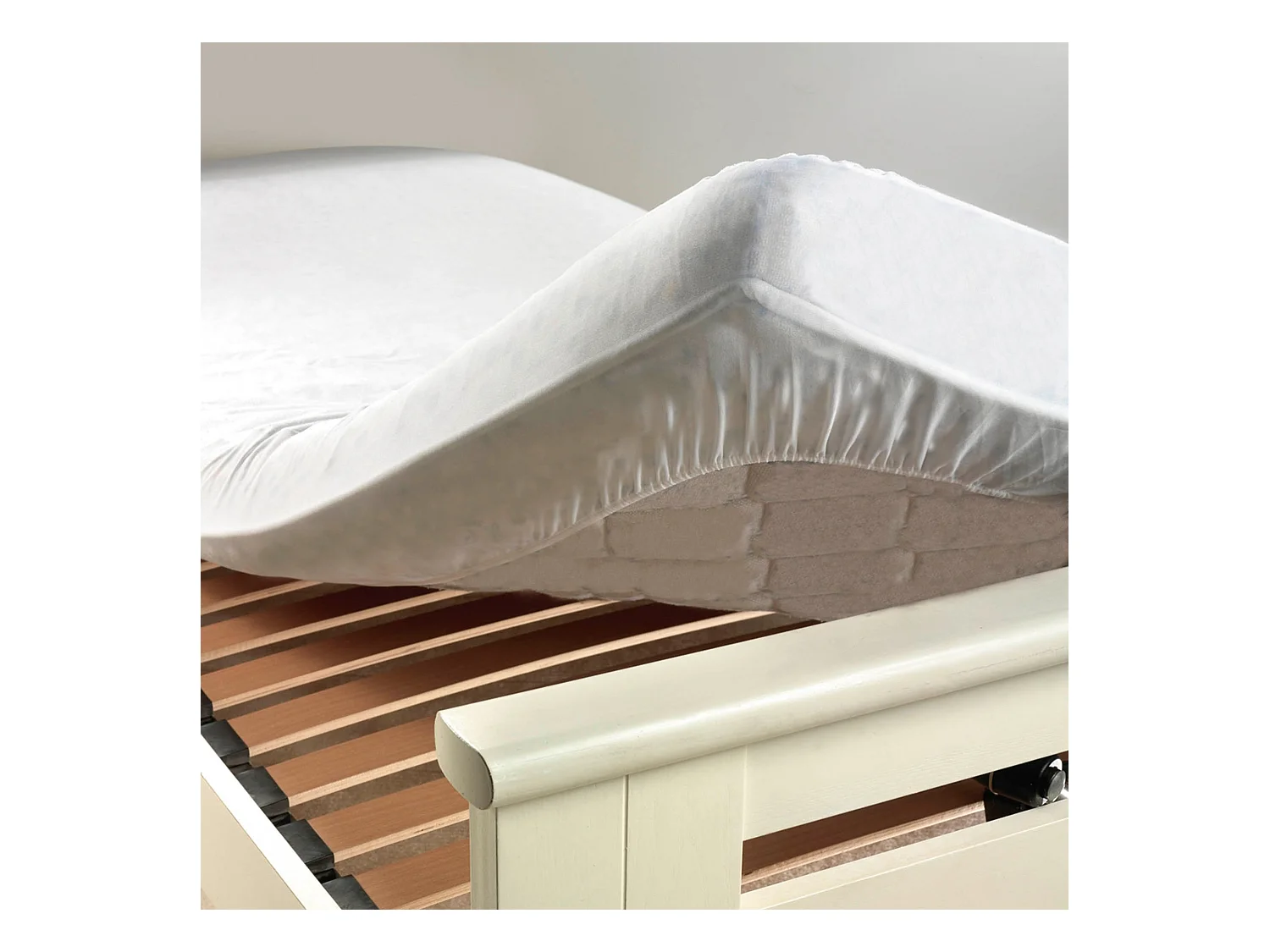 Protège Matelas Molleton "Molly AA" 160x200cm Blanc