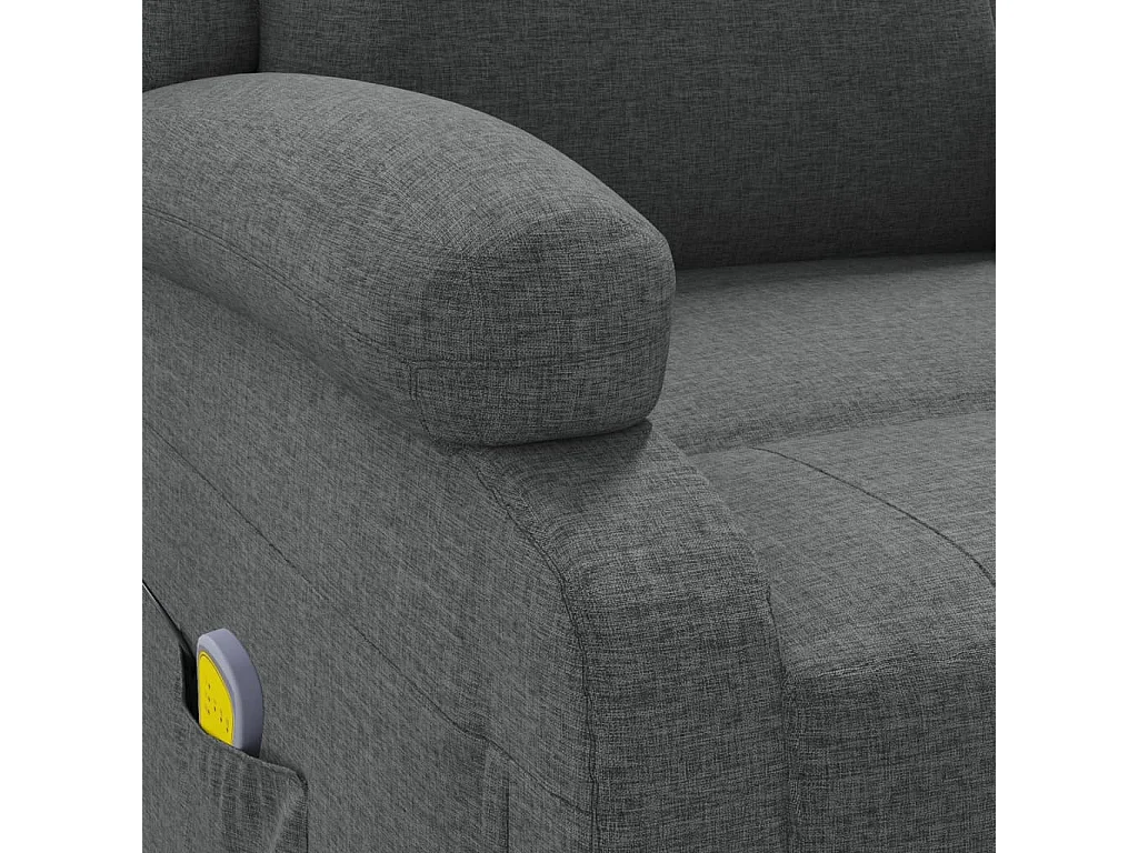 Fauteuil de massage Gris foncé Tissu