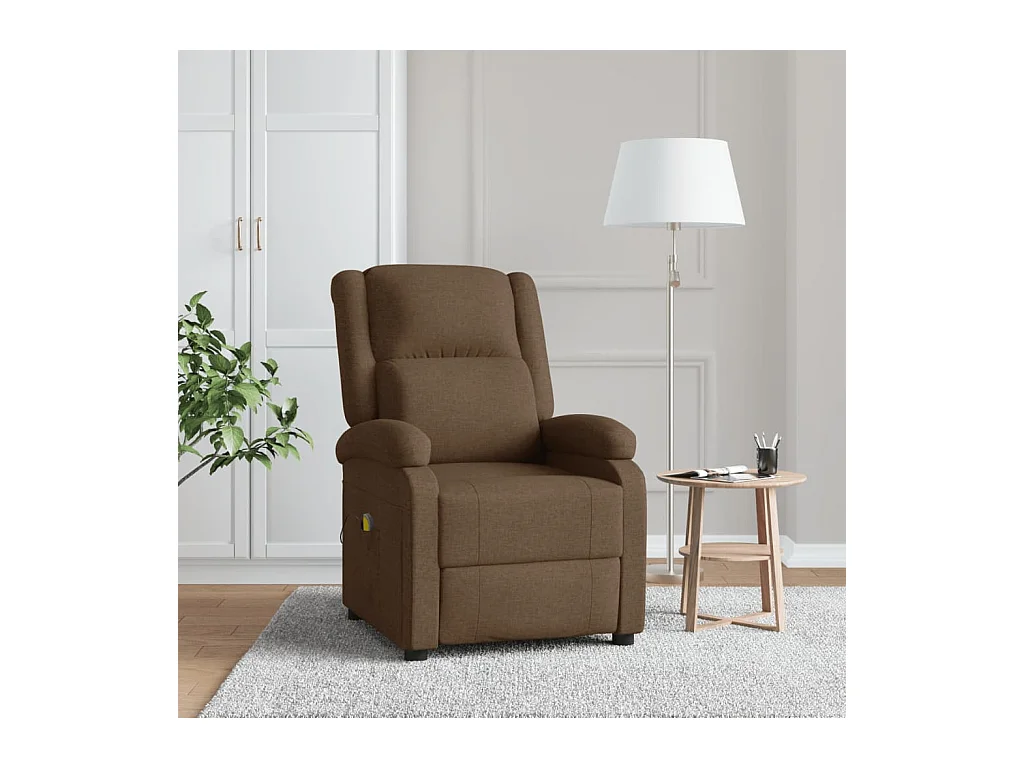 Fauteuil de massage Marron Tissu