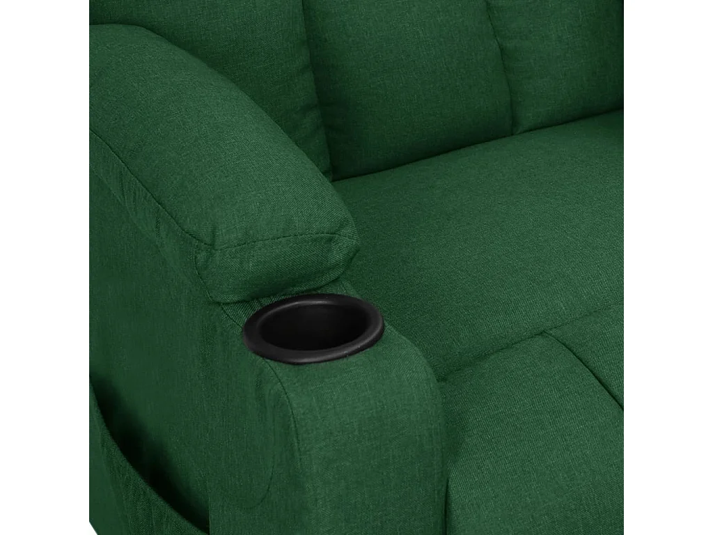 Poltrona massaggiante elettrica Tessuto verde scuro