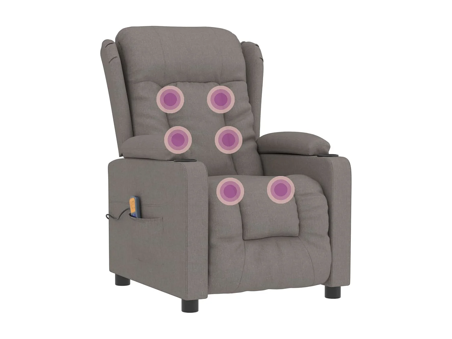 Sillón de masaje Tela color topo