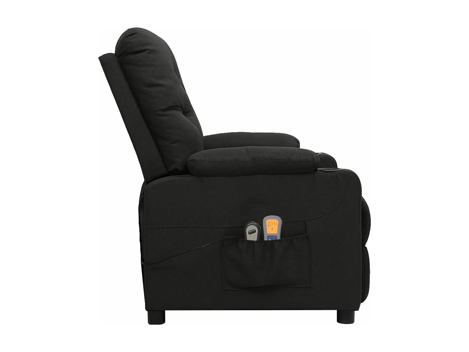 Sillón de masaje eléctrico Tela negra