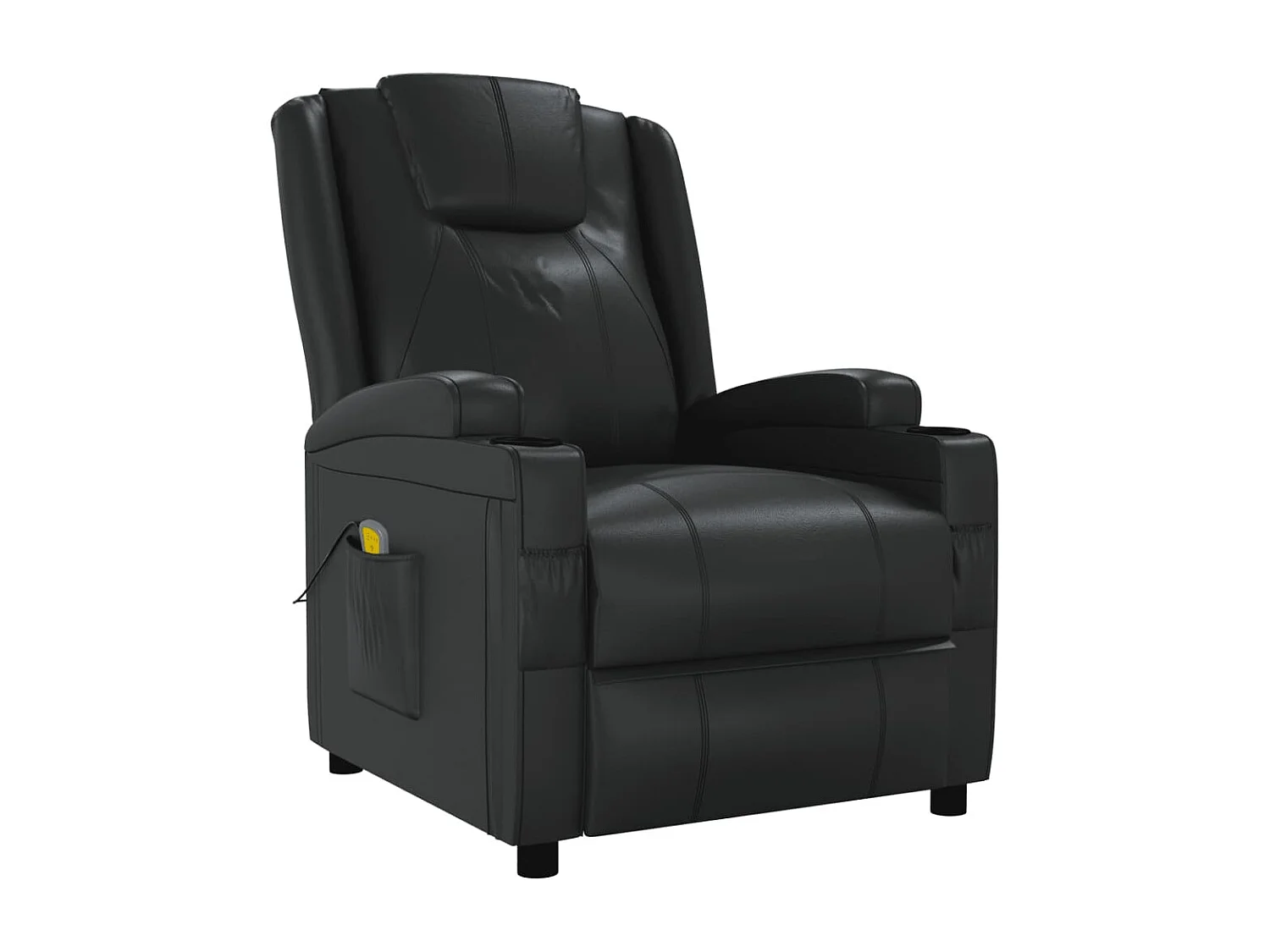 Fauteuil de massage Noir Similicuir