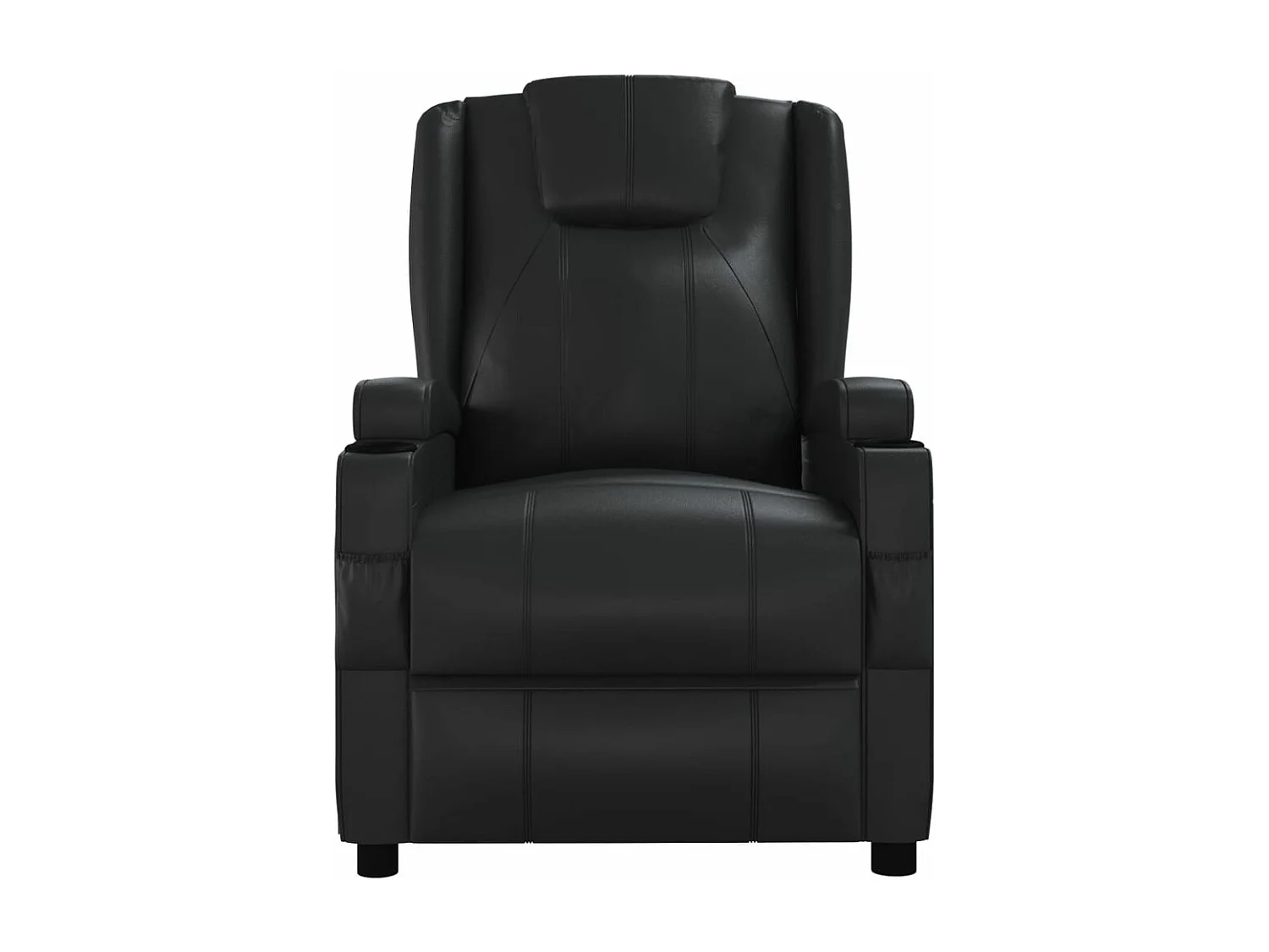 Fauteuil de massage Noir Similicuir
