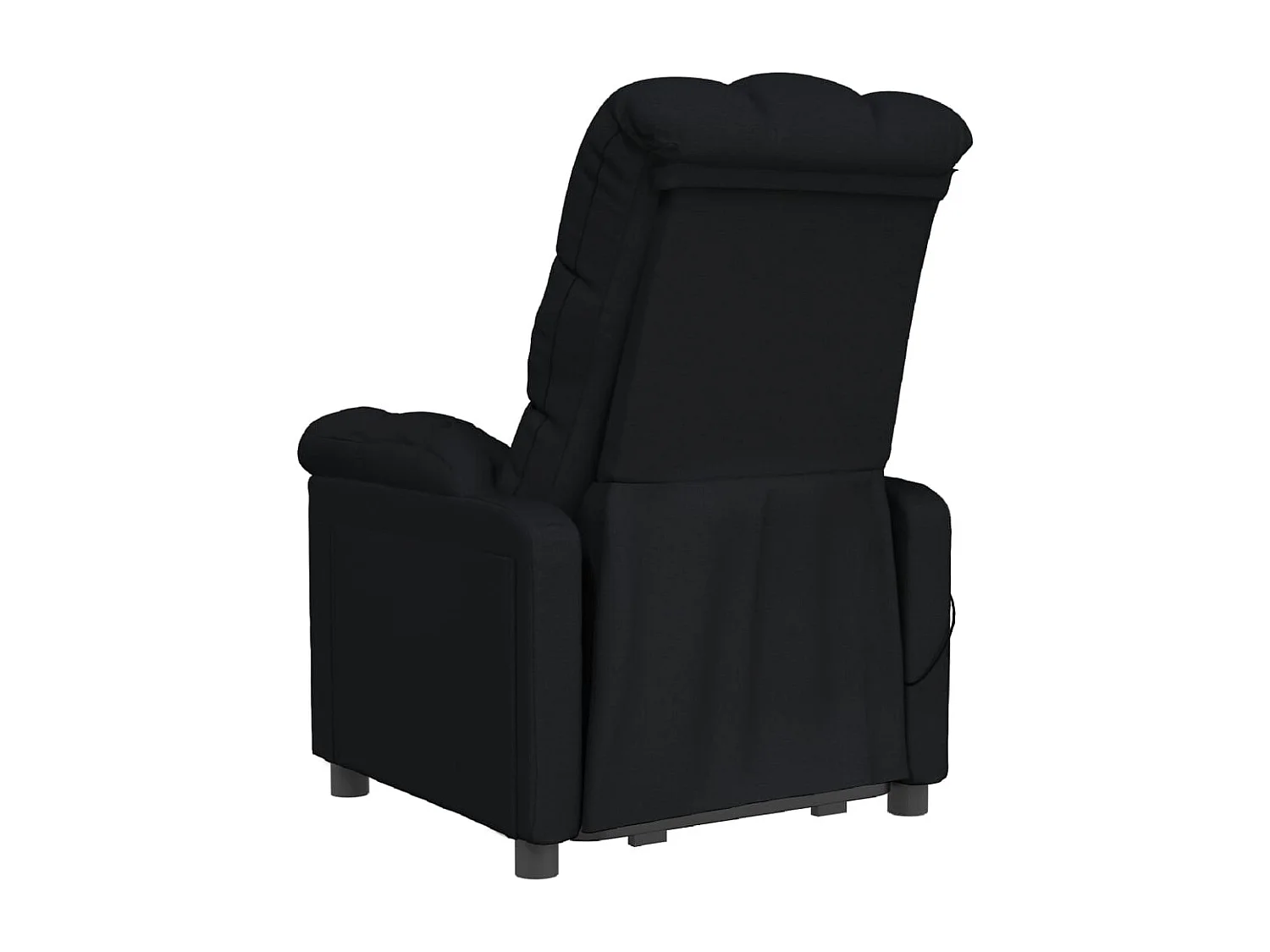 Fauteuil de massage Noir Tissu