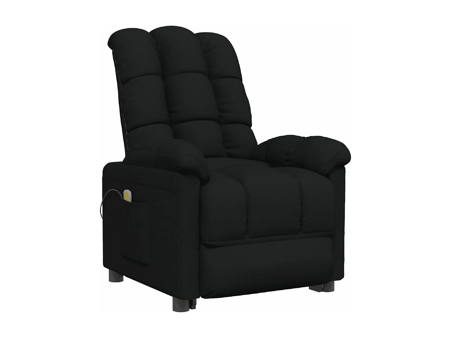 Fauteuil de massage Noir Tissu