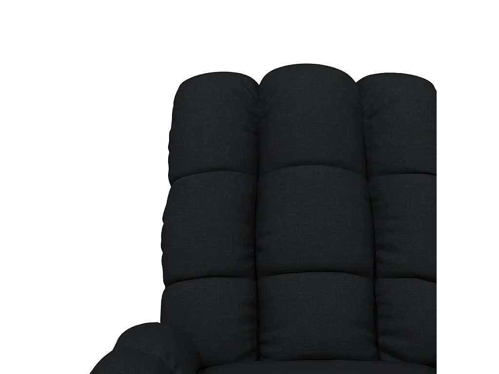 Fauteuil de massage Noir Tissu