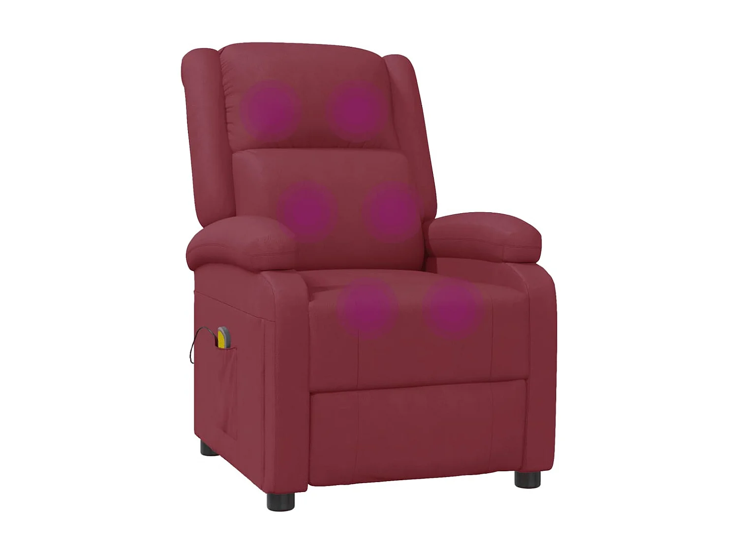 Fauteuil de massage Rouge bordeaux Similicuir