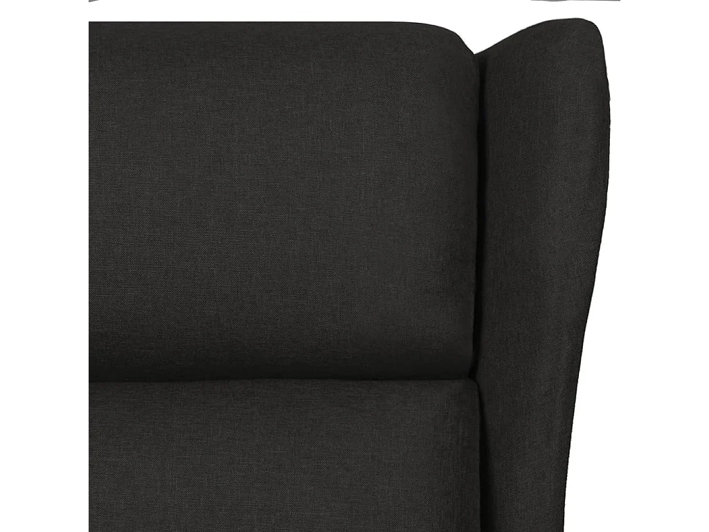 Fauteuil de massage Noir Tissu