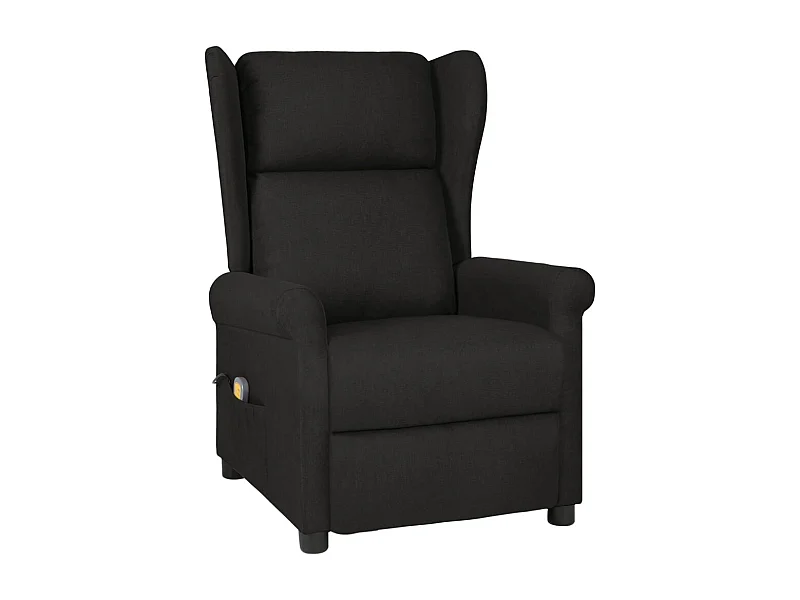 Fauteuil de massage Noir Tissu