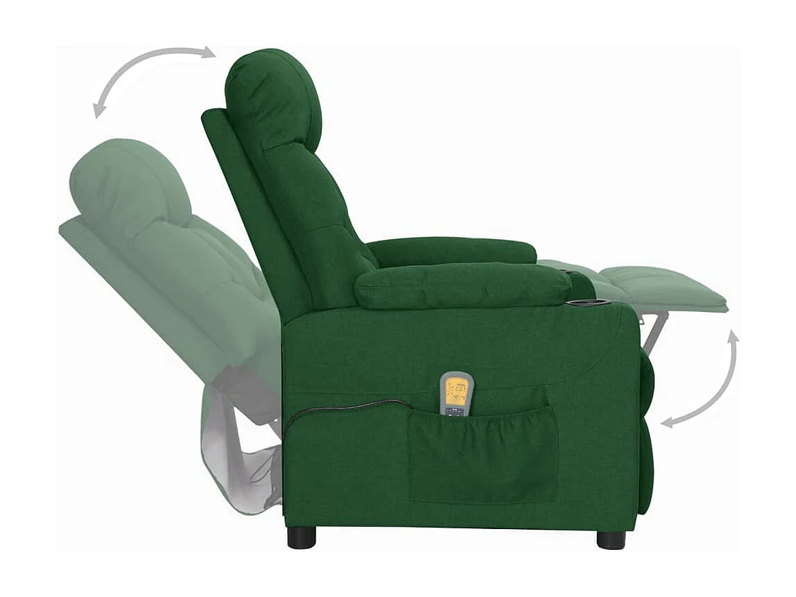 Poltrona da massaggio Tessuto verde scuro
