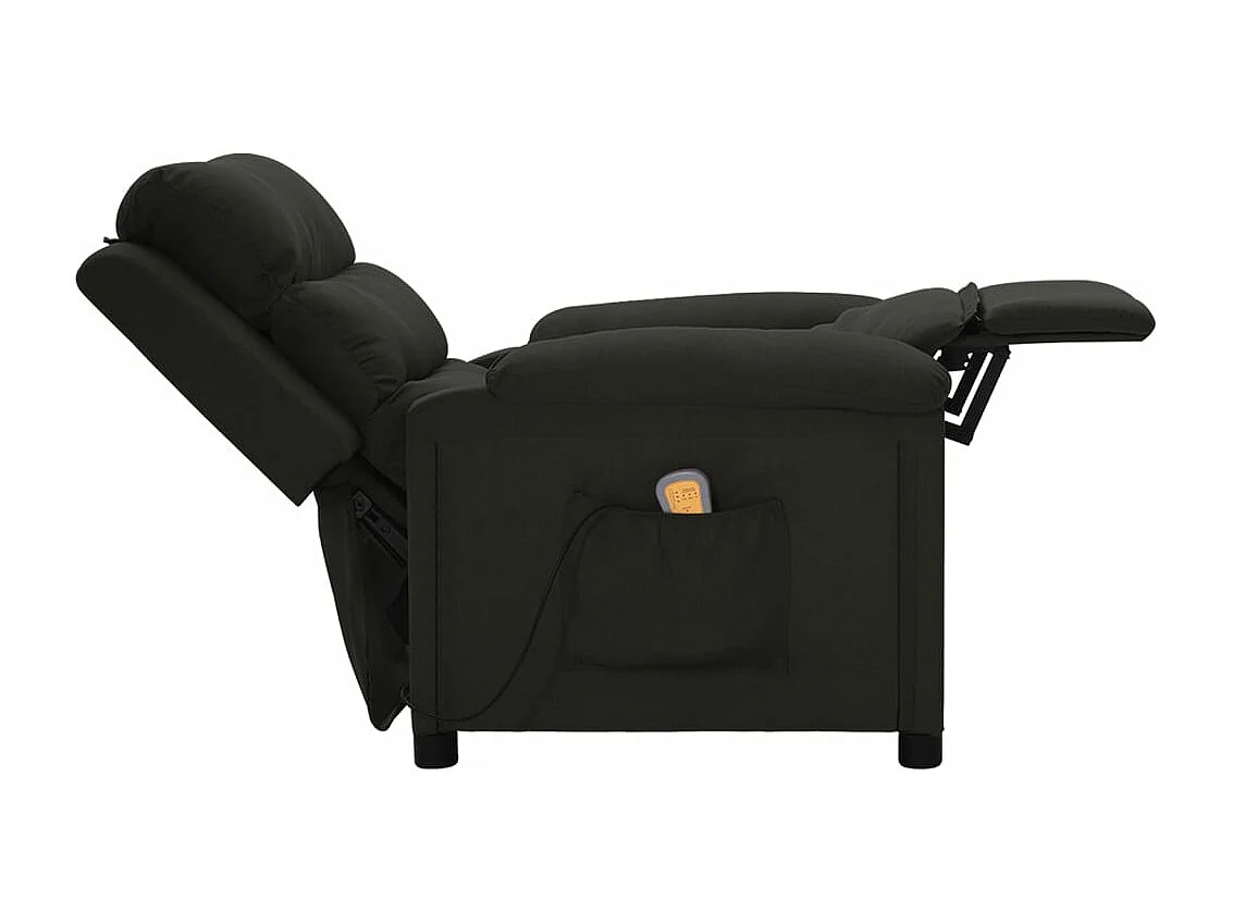 Fauteuil de massage Noir Tissu