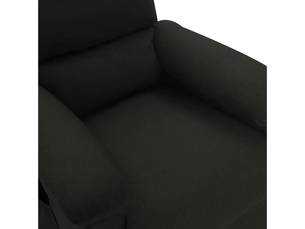 Fauteuil de massage Noir Tissu