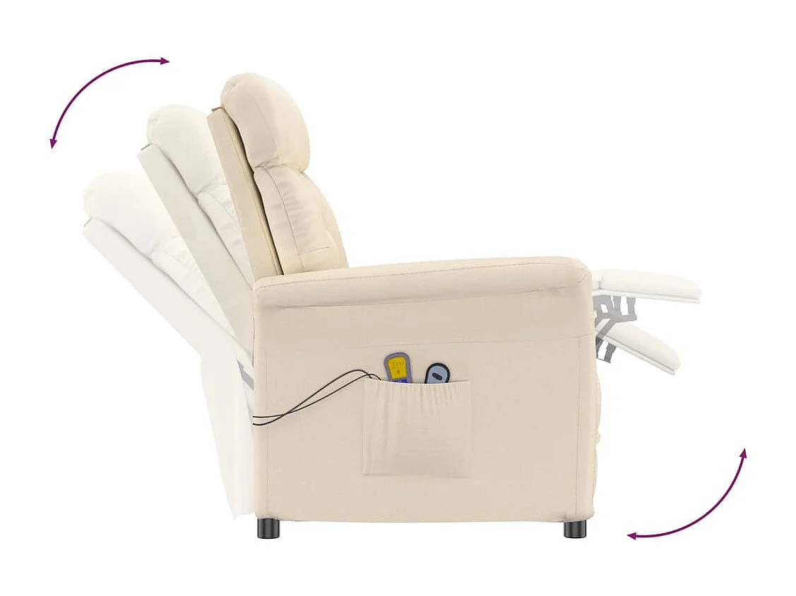 Poltrona massaggiante elettrica Microfibra beige