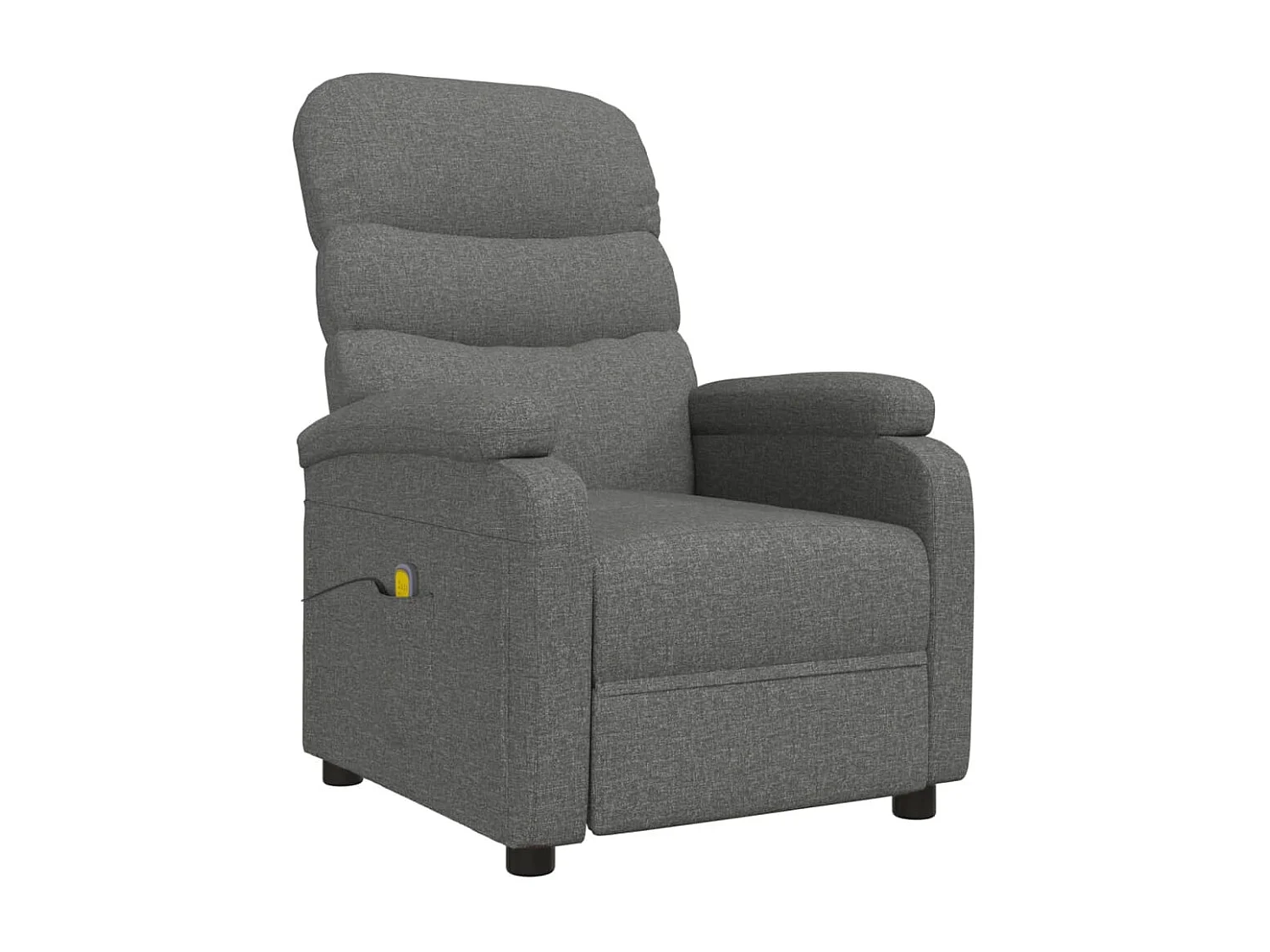 Fauteuil de massage Gris foncé Tissu
