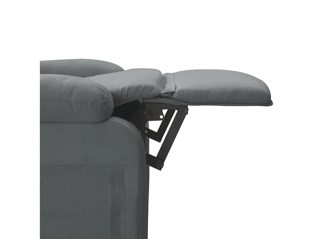 Fauteuil de massage Gris foncé Tissu