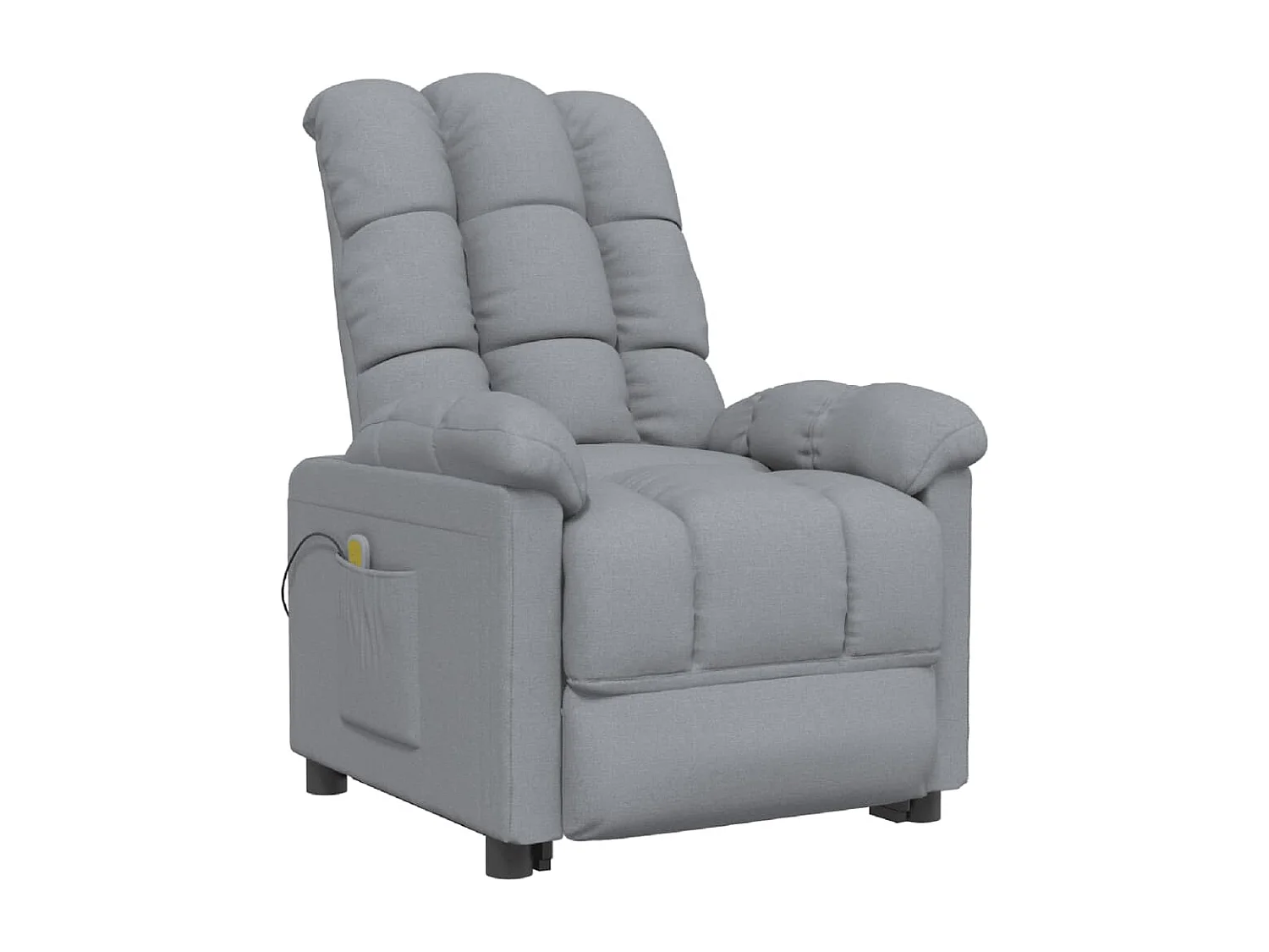 Fauteuil de massage Gris clair Tissu