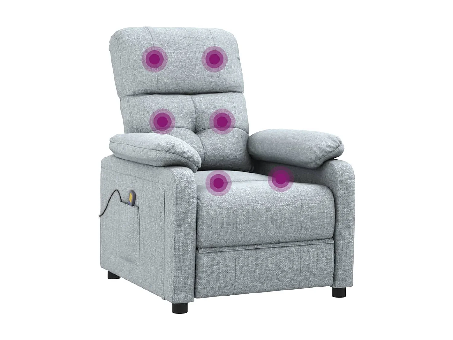 Poltrona da massaggio Tessuto grigio chiaro