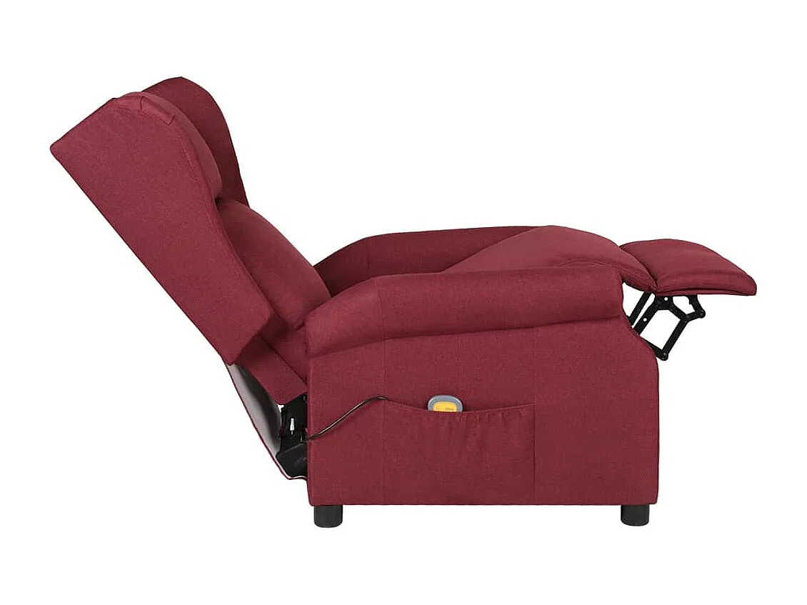 Fauteuil de massage Rouge bordeaux Tissu