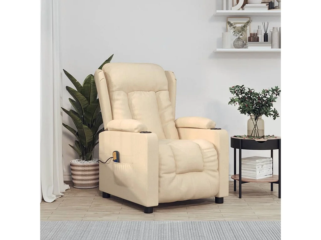 Poltrona da massaggio Tessuto Crema