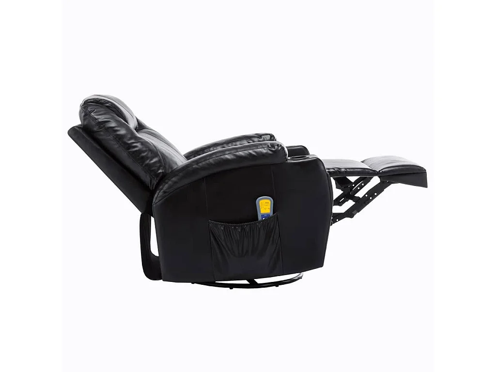 Mecedora de masaje Negro Polipiel