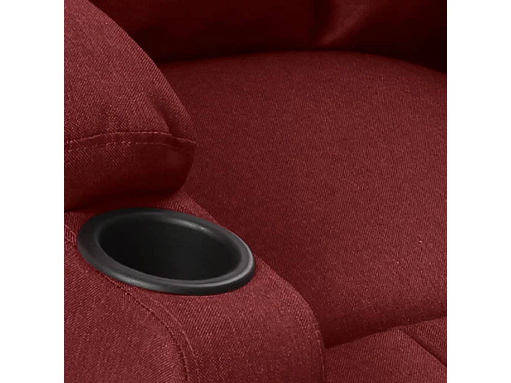 Sillón de masaje Tejido rojo burdeos